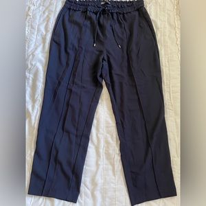 Zara navy blue drawstring pants size XL